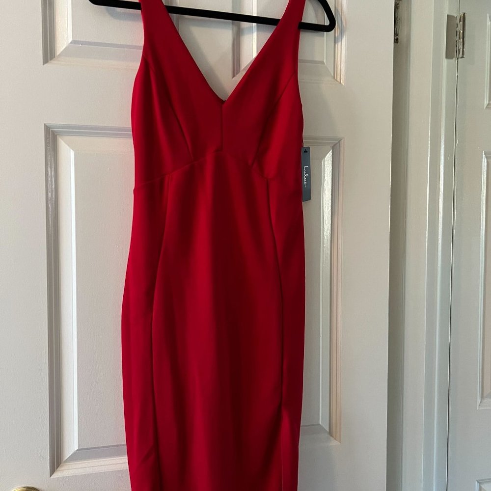 Red lulu's wedding dress